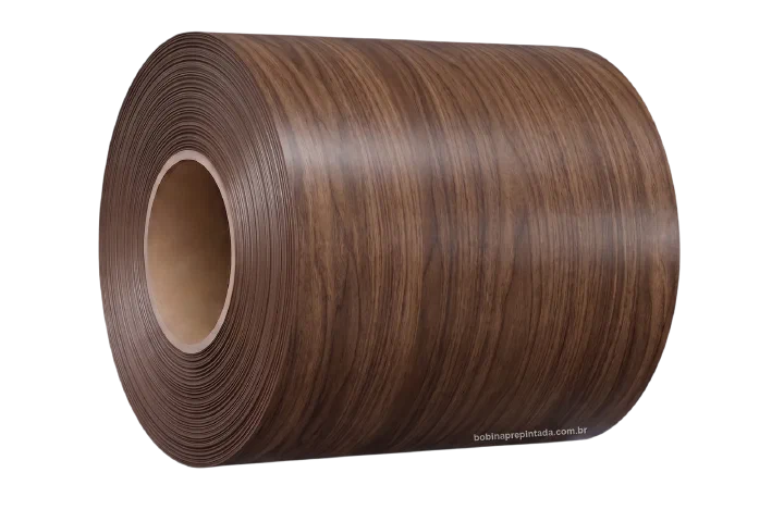 Bobina Pré‑Pintada madeira wood (imagem ilustrativa)