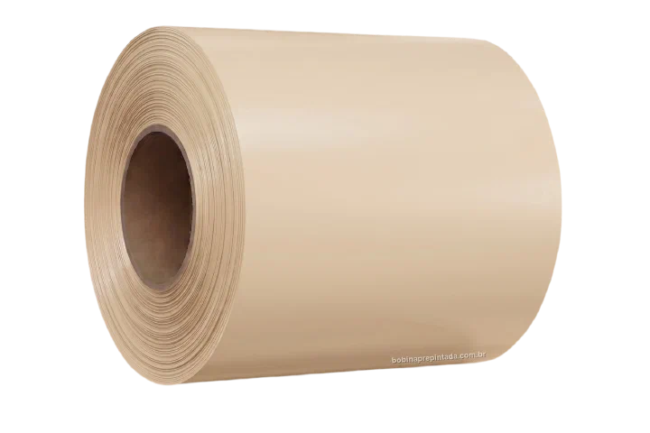 Bobina Pré‑Pintada marfim - referência RAL 1015 (imagem ilustrativa)