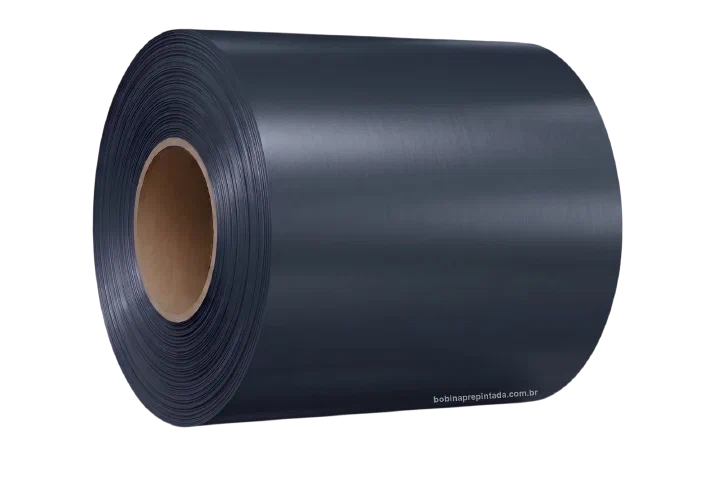 Bobina Pré‑Pintada azul acinzentado - referência RAL 5008 (imagem ilustrativa)