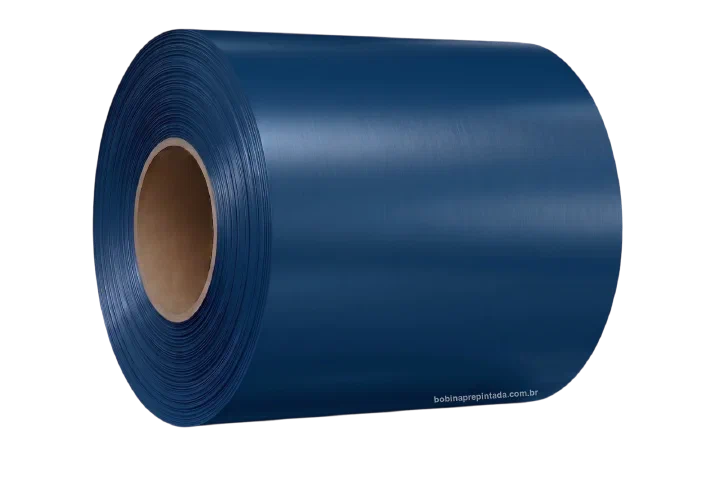 Bobina Pré‑Pintada azul - referência RAL 5010 (imagem ilustrativa)