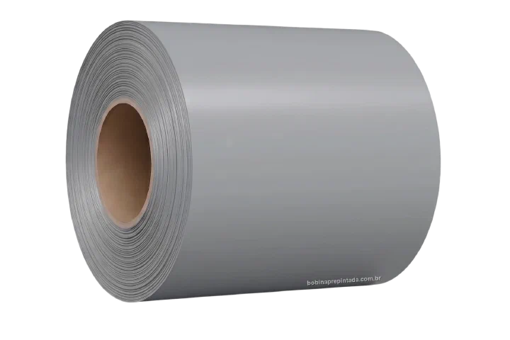 Bobina Pré‑Pintada cinza - referência RAL 7040 (imagem ilustrativa)