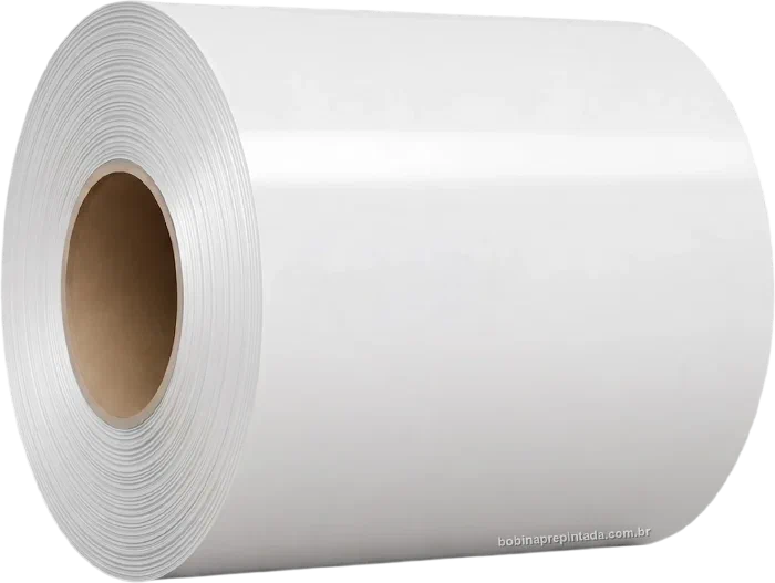 Bobina Pré‑Pintada Branco RAL 9003